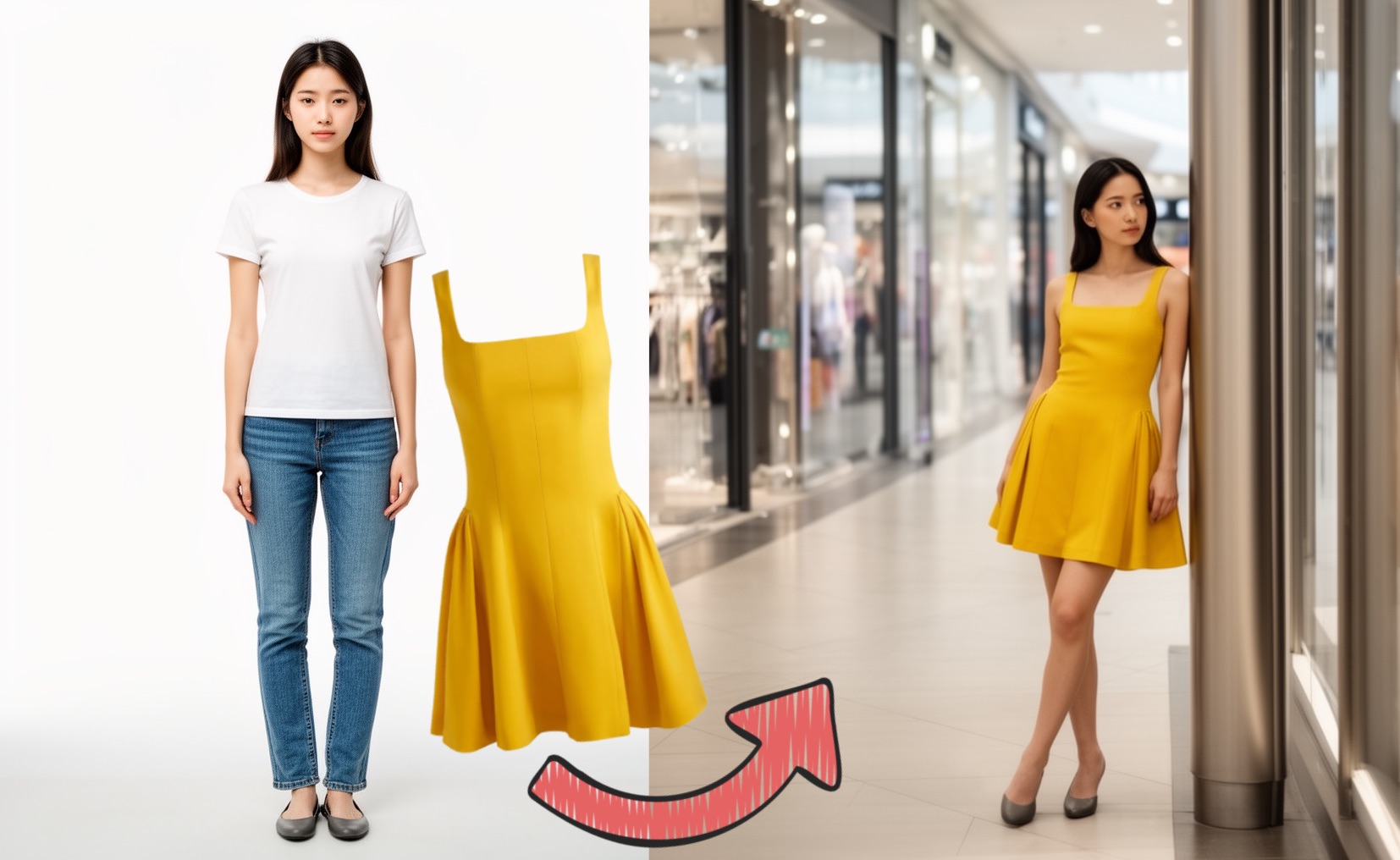 AI generated fashion photo